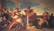 Georeg frederic watts,O.M.S,R.A. Alfred Inciting the Saxons to Encounter the Danes at Sea France oil painting artist